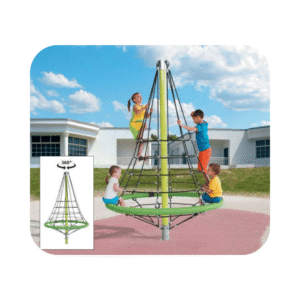 Araignée Firry | Jeu d’escalade sur cordes pour aires de jeux