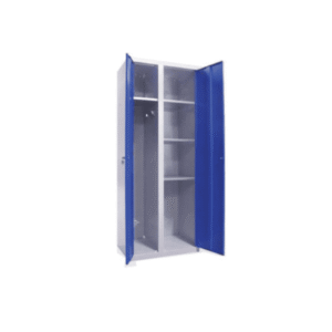 Armoire d’entretien monobloc acier VAEL700 | Armoire ménage double colonne