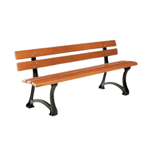 Banc Madrid | Banc bois exotique pour collectivités