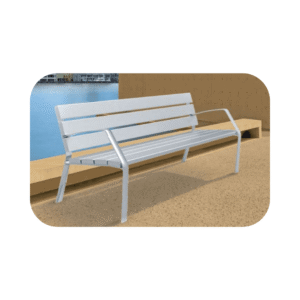 Banc Modo-10 | Banc extérieur aluminium 7 lames