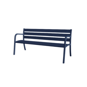 Banc Modo métal | Banc extérieur métallique pour espaces publics