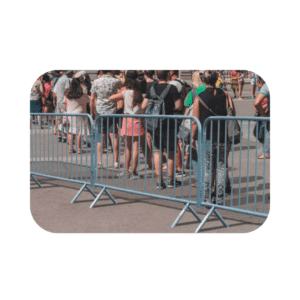 Barrière de police 14 barreaux | Barrière de sécurité événementielle