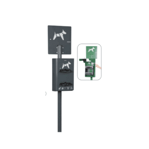 Borne hygiène canine 2 rouleaux | Distributeur de sacs pour propreté canine