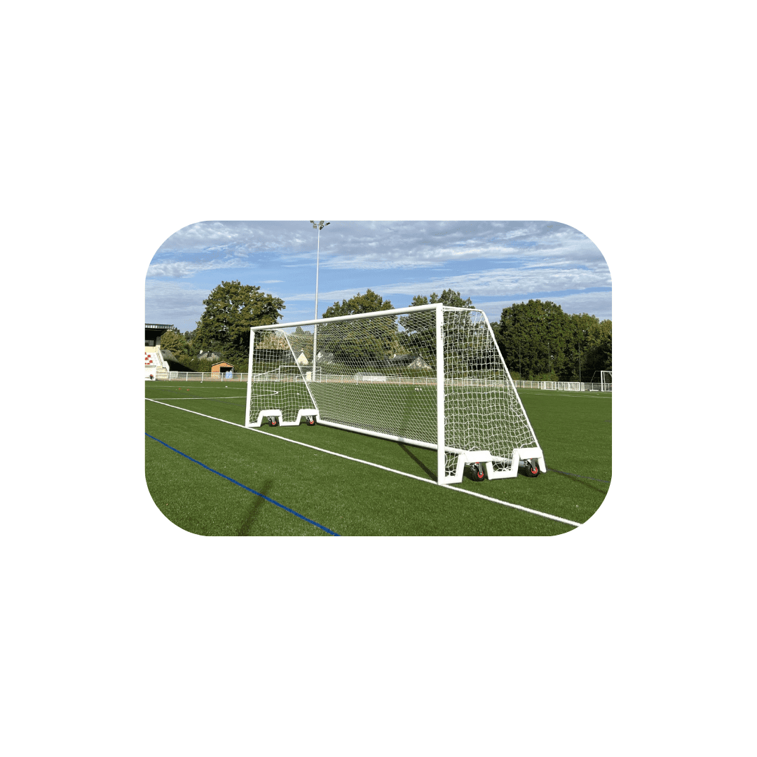 But de football senior autoportant aluminium | But mobile avec contrepoids intégré