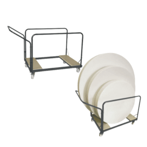 Chariot Plus | Chariot pour tables rondes collectivités