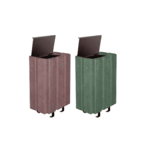 Corbeille Moray recyclée | Corbeille extérieure plastique recyclé