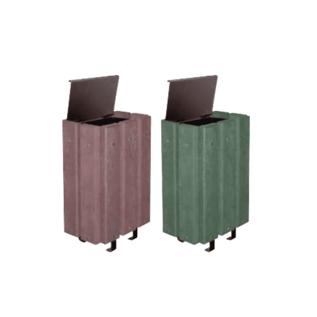 Corbeille Moray recyclée | Corbeille extérieure plastique recyclé