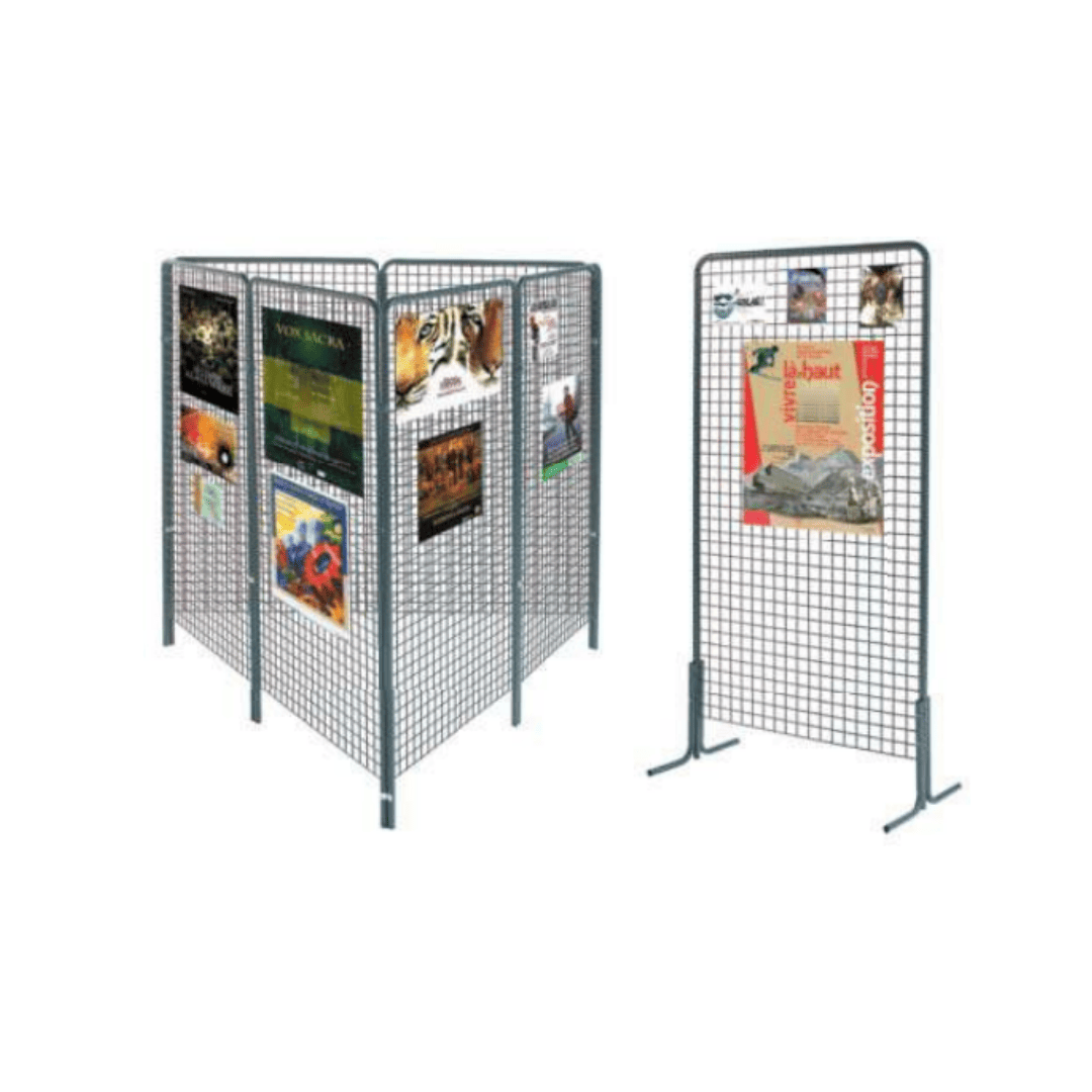 Grille Valence | Grille d’exposition modulable pour affichage événementiel en collectivité
