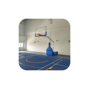 Panier de basket intérieur 5x5 mobile et repliable | Projection 3,25 m