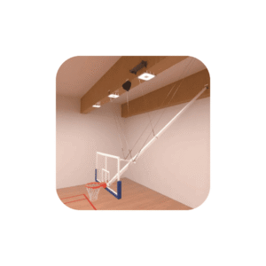 Panier de basket suspendu au plafond | Cadre fixe pour salle principale