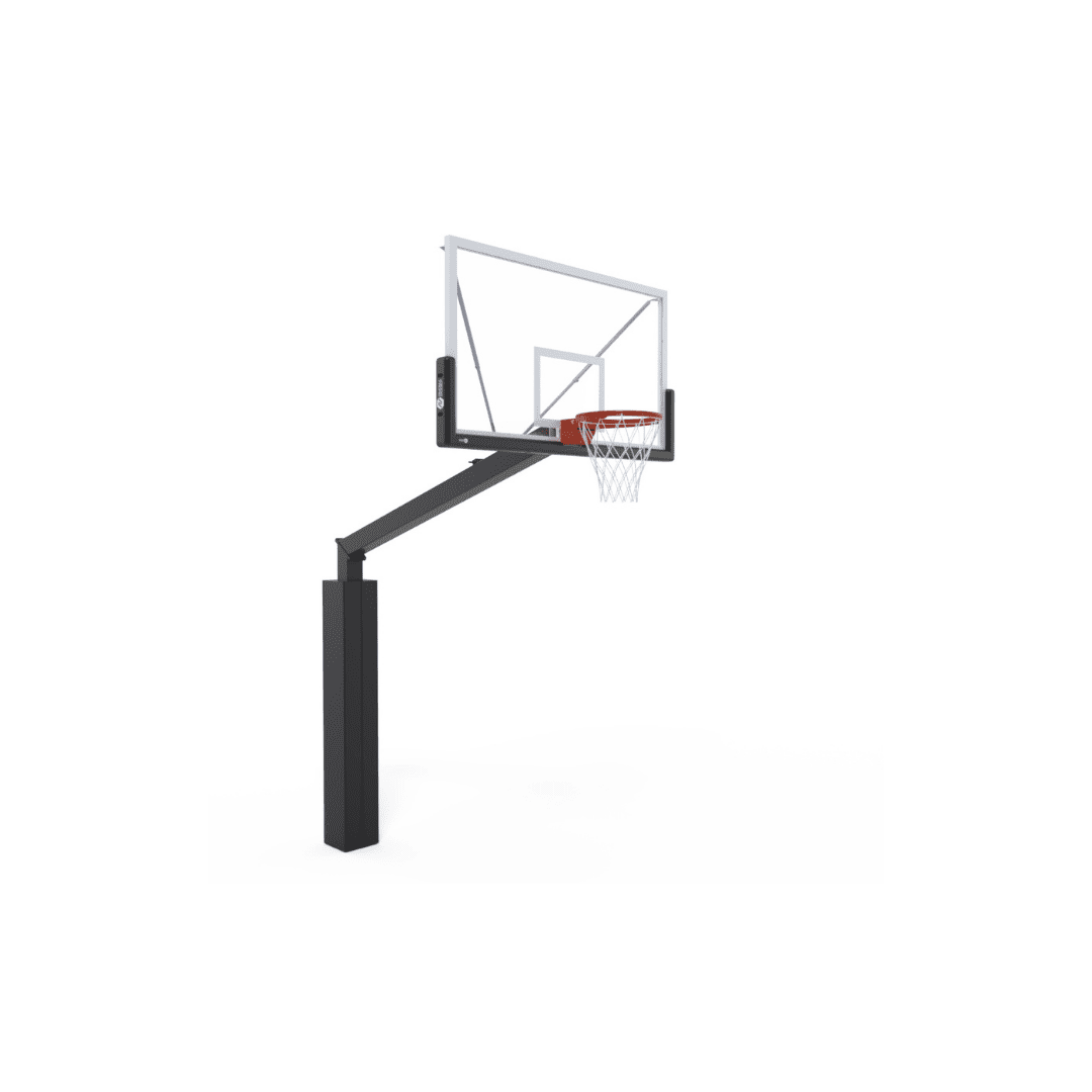 Panier de basket suspendu latéral | Cadre fixe pour terrain secondaire