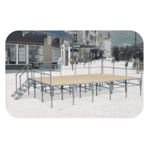 Podium modulable | Podium démontable certifié pour scènes en collectivité