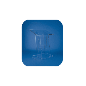 Pupitre de table en plexiglas pour interventions assises