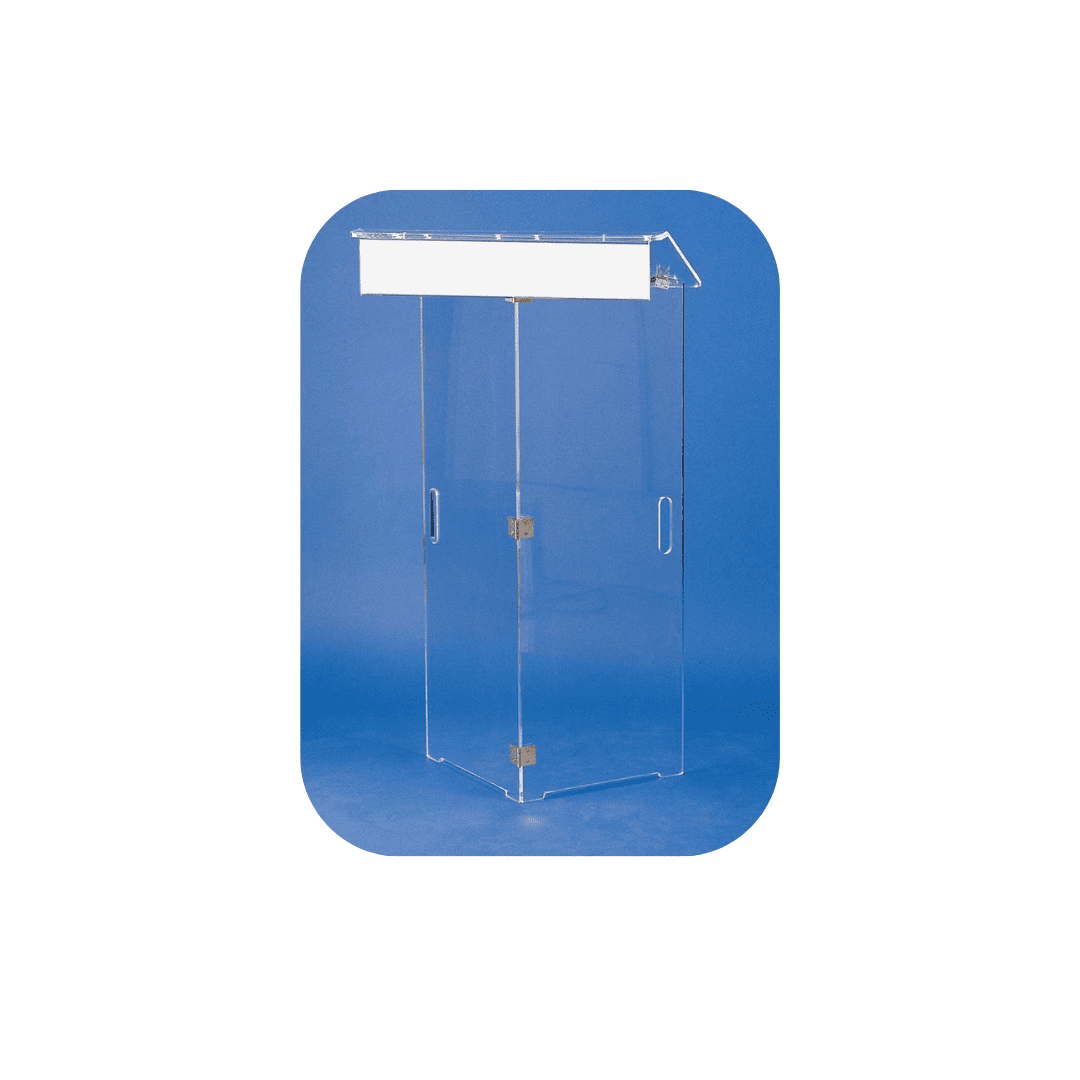 Pupitre pliable en plexiglas pour transport facilité