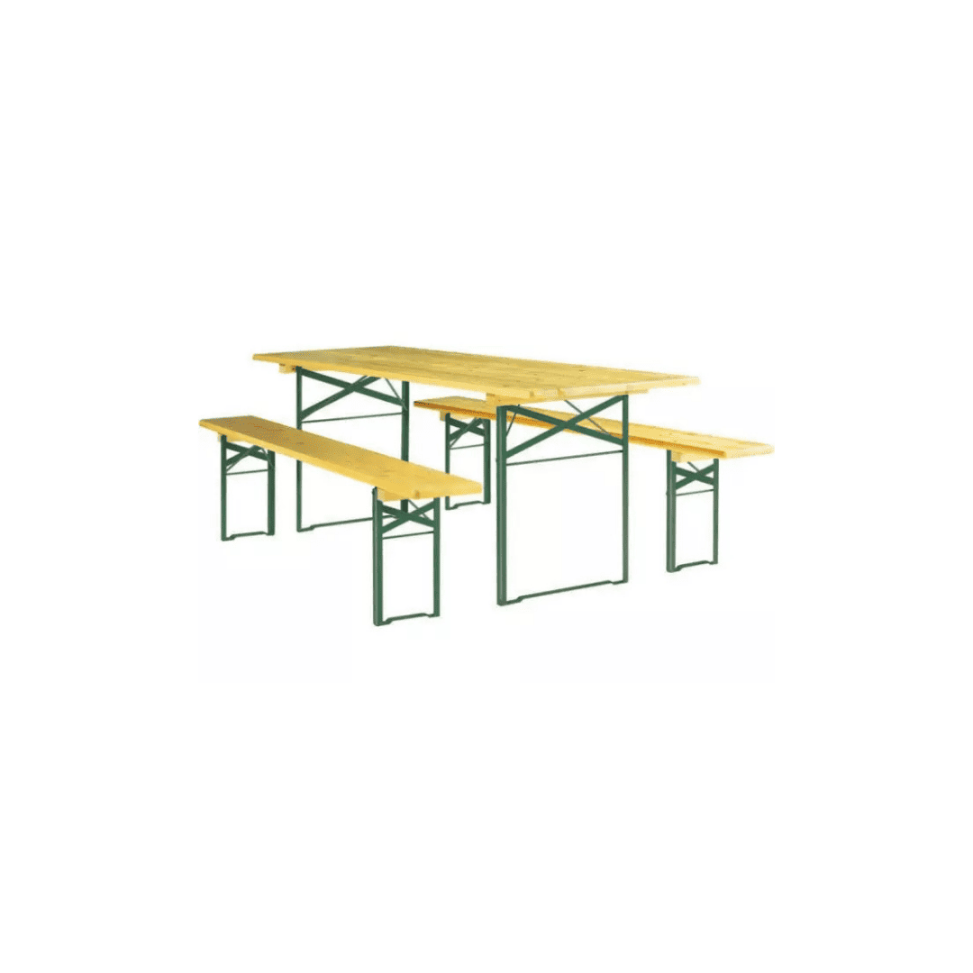 Table et banc Pragues | Ensemble table et bancs pliants
