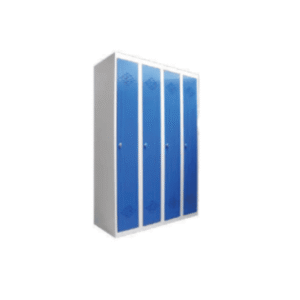 Vestiaire industrie propre monobloc acier VPR4C | Vestiaire 4 portes