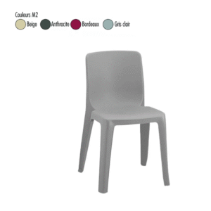 Chaise Denver | Chaise monobloc résine pour collectivités