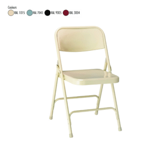 Chaise Gênes | Chaise pliante acier pour événements en collectivité