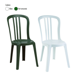 Chaise Miami | Chaise empilable légère pour usage intérieur et extérieur