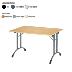 Table Alsace mélaminée | Table pliante pour réunions et collectivités