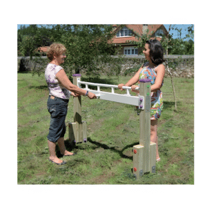 Module de Rotation des Poignets en Bois pour Parcours Santé