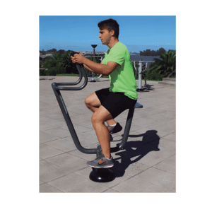 Vélo de fitness extérieur acier pour parcours sportifs