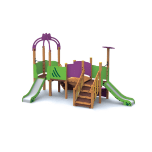 Jeu multi-activités extérieur en bois pour enfants 1-6 ans