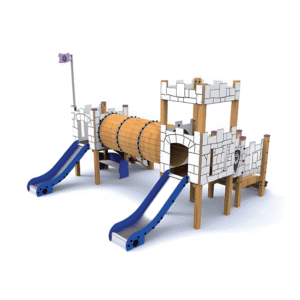 Jeu multi-activités forteresse en bois pour enfants