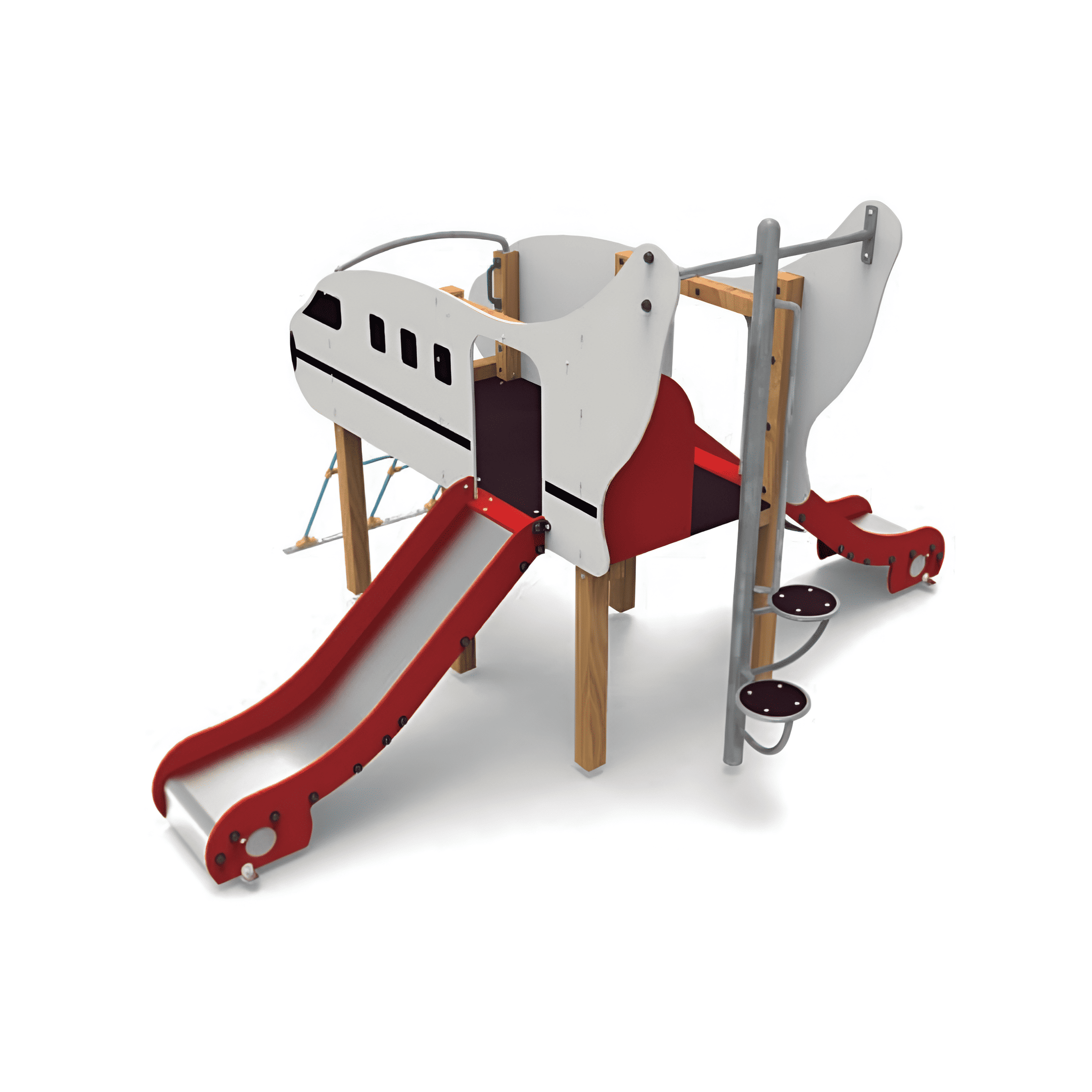 Jeu de plein air avion en bois pour enfants