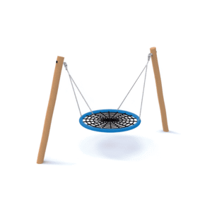 Portique Balançoire Panier en Bois de Robinier