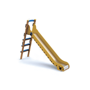 Toboggan pour aire de jeux en bois traité