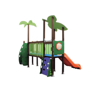 Module de jeu extérieur en bois technologique