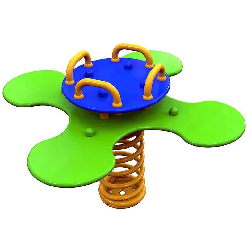 Jeu à ressort collectif en trèfle polyéthylène
