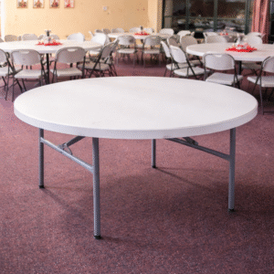 Table pliante ronde Ø 183 cm – 10 personnes