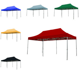 Barnum pliant professionnel 3x6 aluminium avec toile M2 pour collectivités – tonnelle grand format événement extérieur